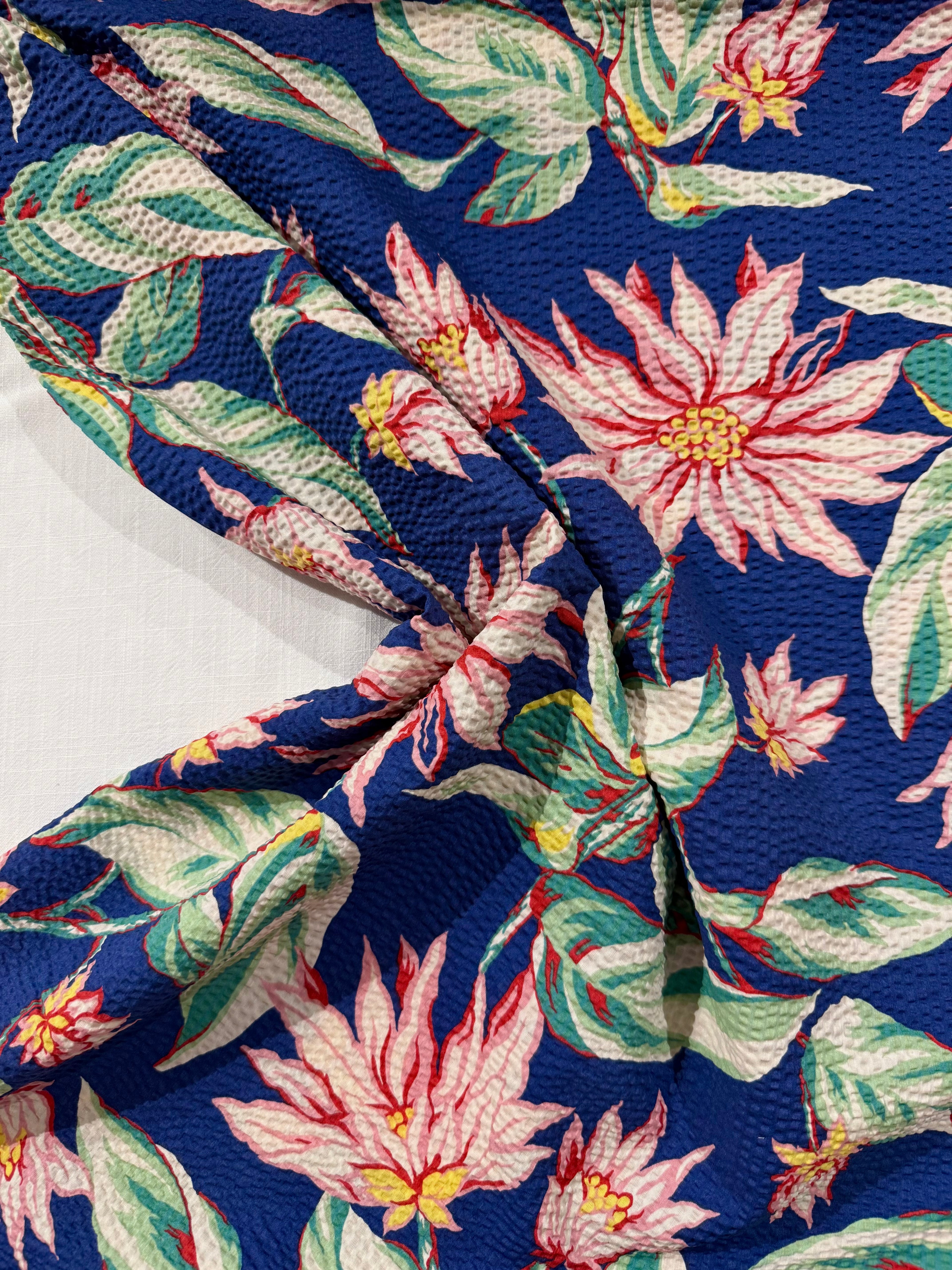 Club Tropicana Deadstock Seersucker Cotton