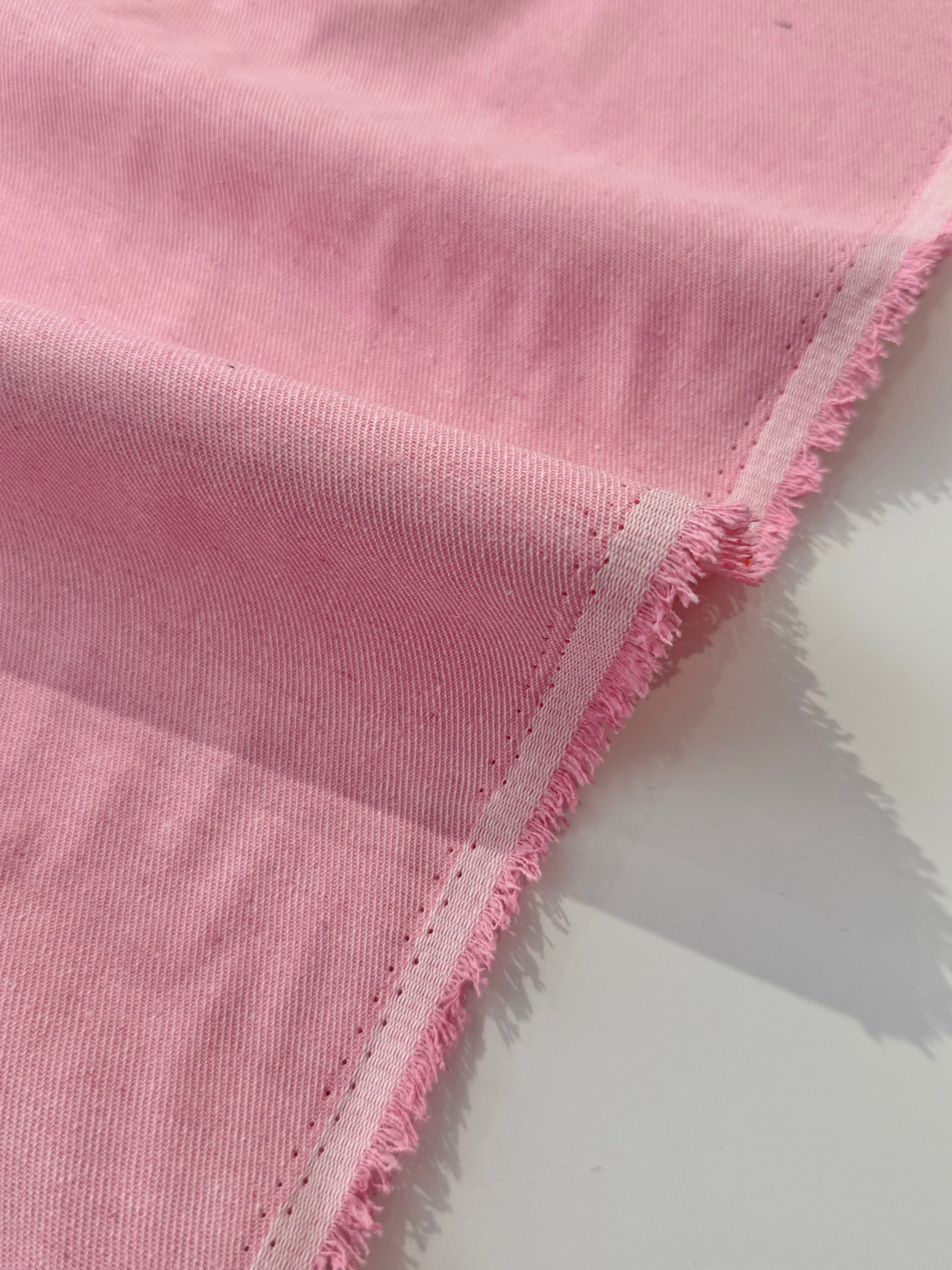 Non Stretch Pastel Denim - Pink