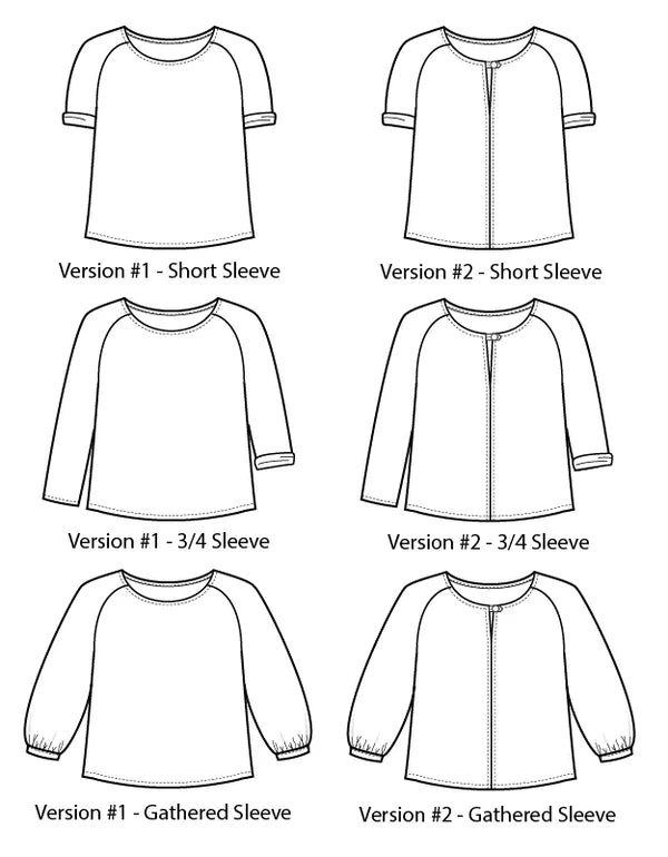 Introduction To Dressmaking – Sew The Remy Raglan Top By Sew House Seven (Three Week Course)