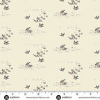 Ayla - Flying Birds Grain A-1727-L By Max and Louise For Andover Textiles Fat Quarter