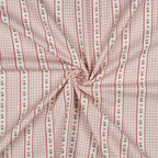Lillia Gingham Stripe Double Gauze 89cm Remnant