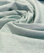 Seafoam Embroidered Cotton