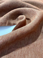 Sea-Drift Laundered Pure Linen - Apricot Glaze