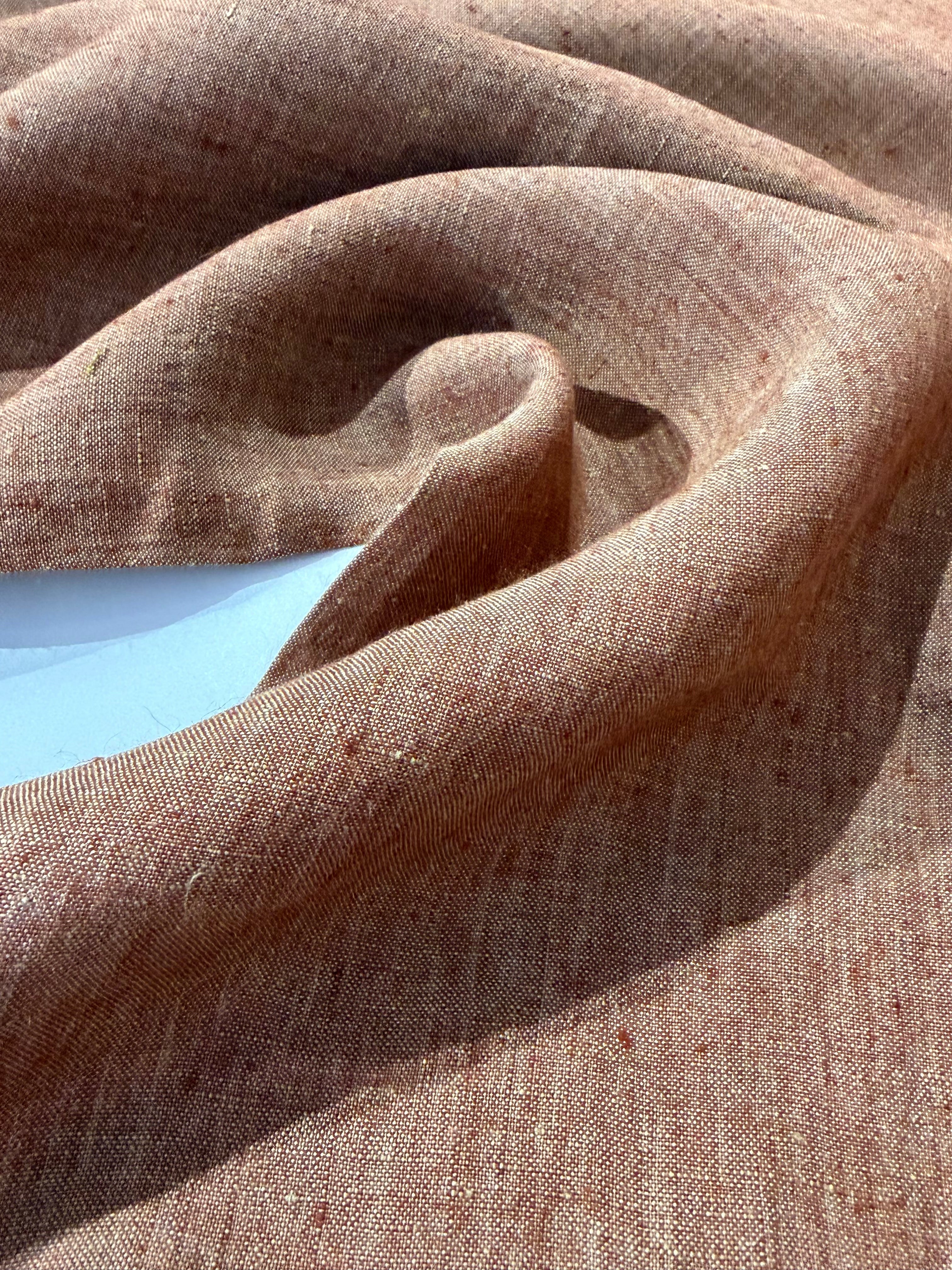 Sea-Drift Laundered Pure Linen - Apricot Glaze