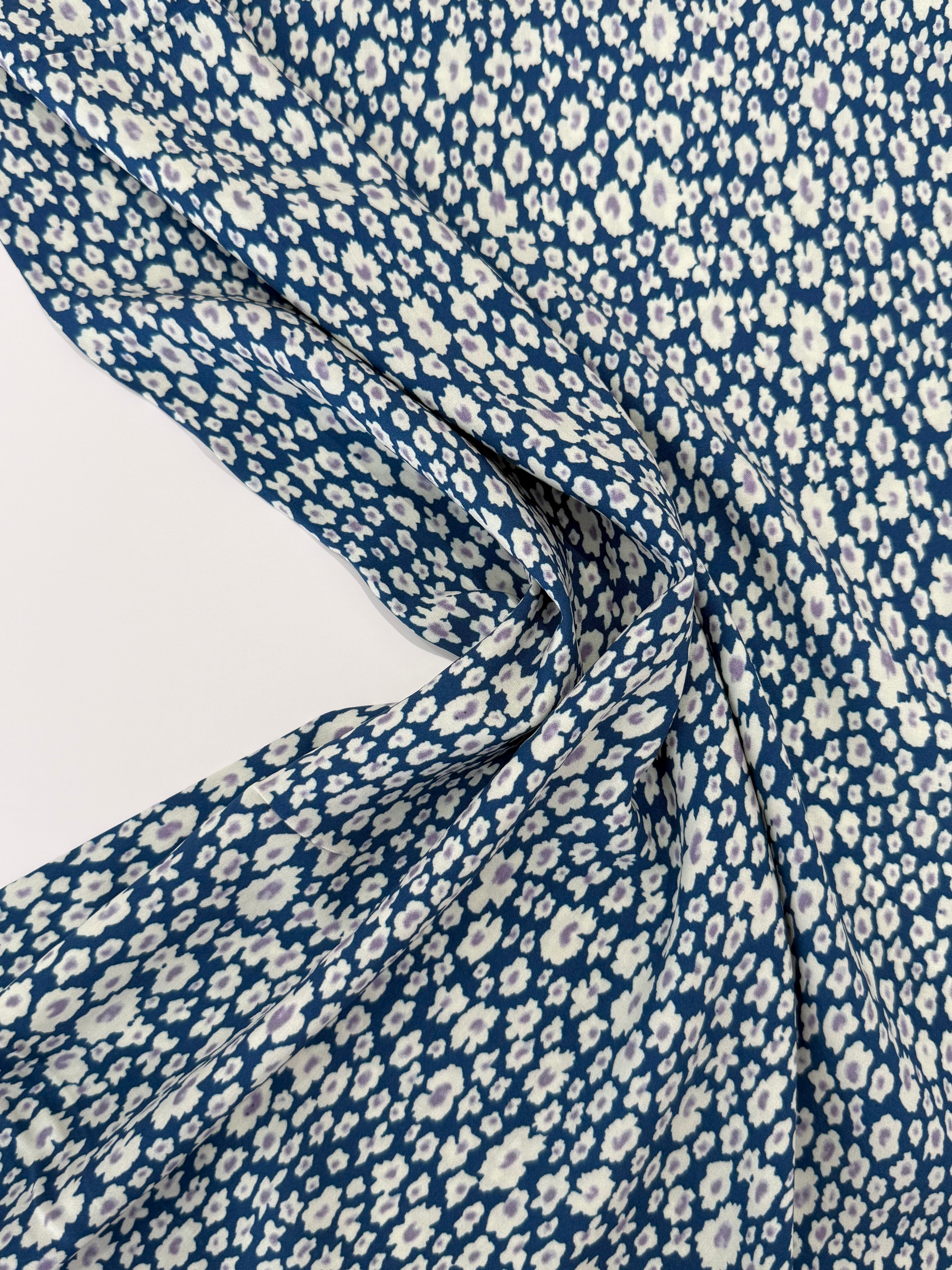 Wild Blossom Lyocell - Blue