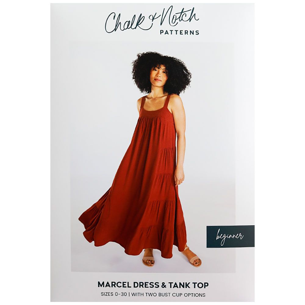 Marcel Dress And Tank Top/ Vest Top By Chalk And Notch