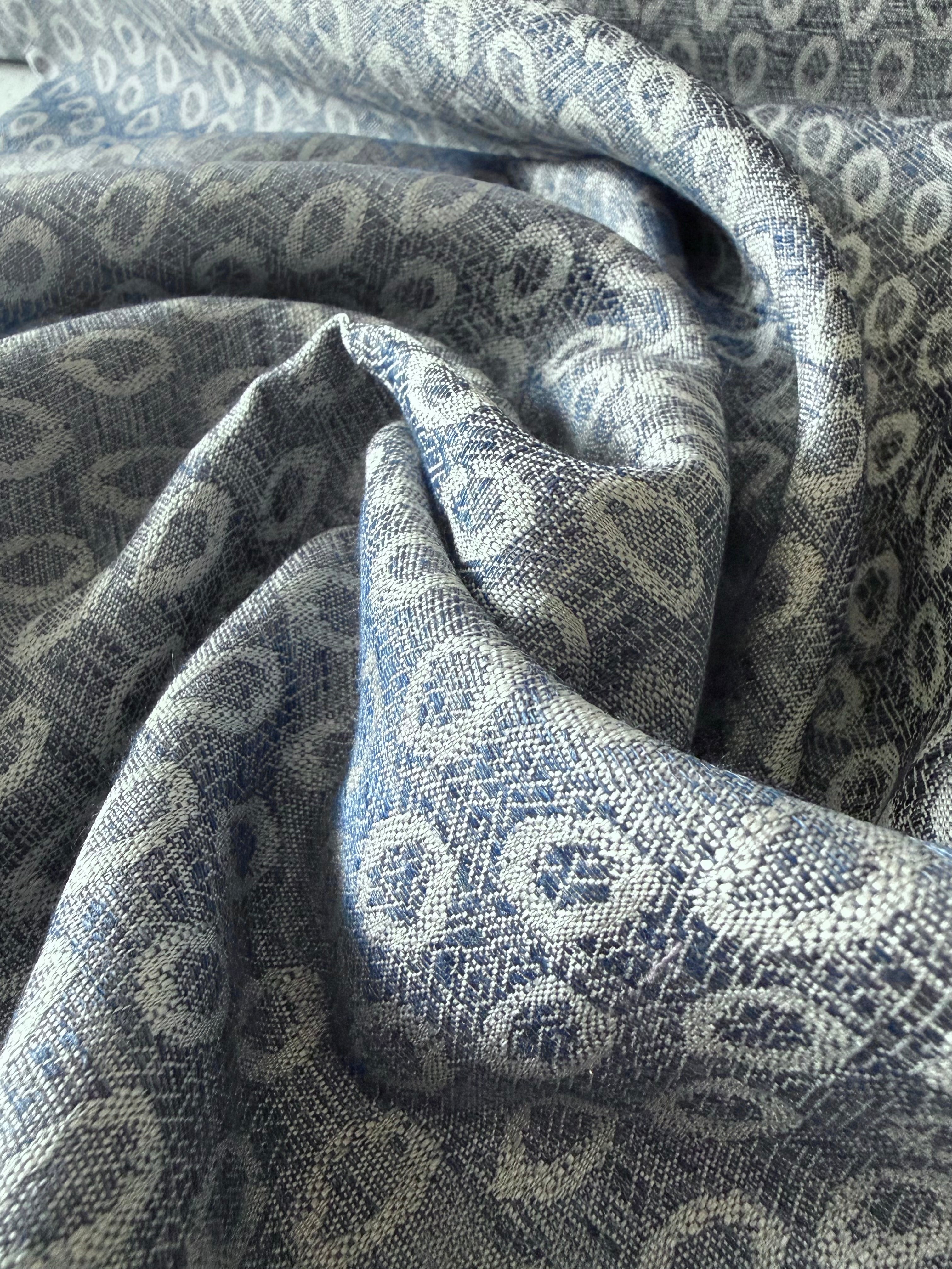 Ex Hobbs Deadstock Spotted Jacquard Denim