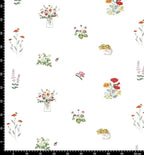 Embroidered Wildflower Cotton Voile