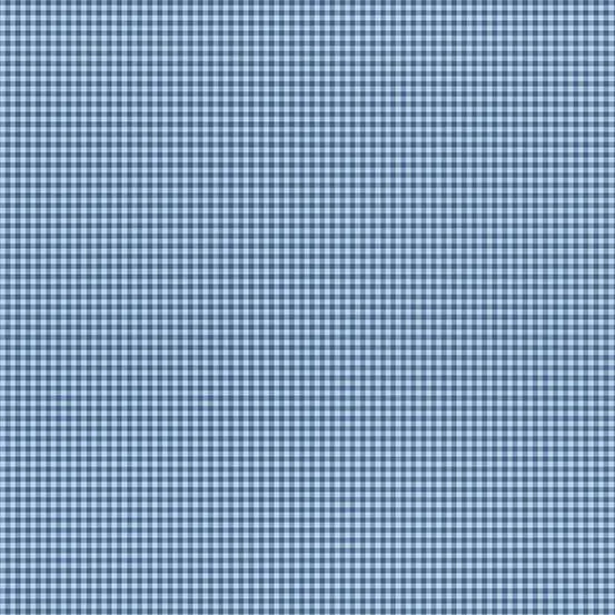 Petite Fleur By Makower UK - Gingham Blue - 188-B Fat Quarter