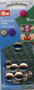 Cover buttons 15mm Prym 323151