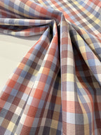 Ex Designer Deadstock Check Mate Supima Cotton 80cm Remnant
