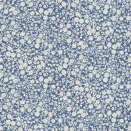 Petite Fleur By Makower UK - Blossom Blue -182-B Fat Quarter