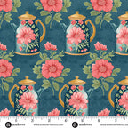 Sparrow Falls Afternoon Tea Deep Prussian A-10390-B By Andover Fabrics