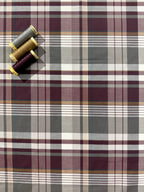 Berry Tartan Check Cotton