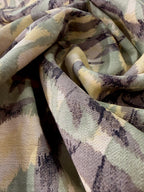 Abstract Leaves Viscose Blend Green