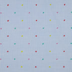 Pinstripe With Multicoloured Dobby Spot Cotton