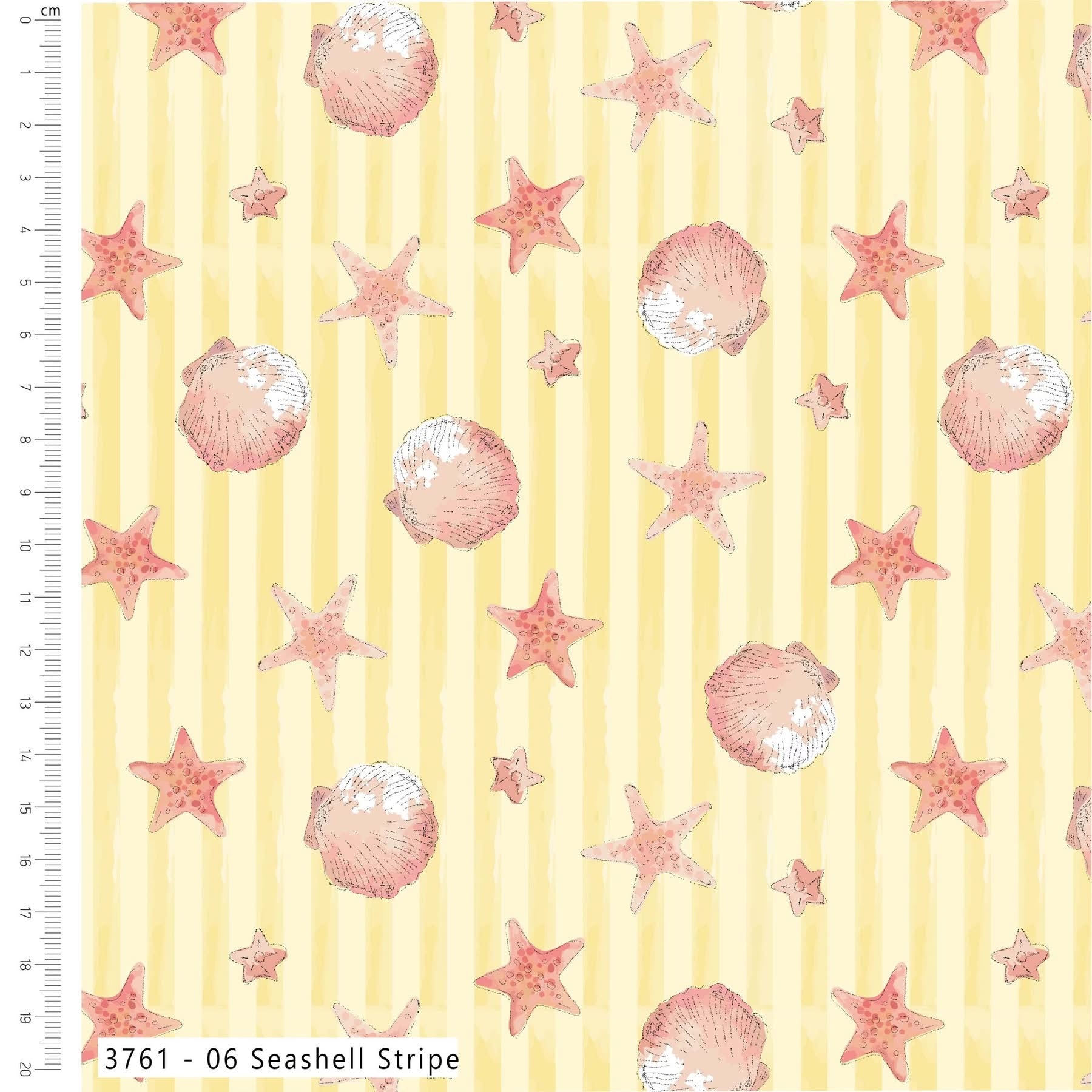 Sundaes By The Sea By Susan Wheeler - 3761-06  Sea Shell Stripe
