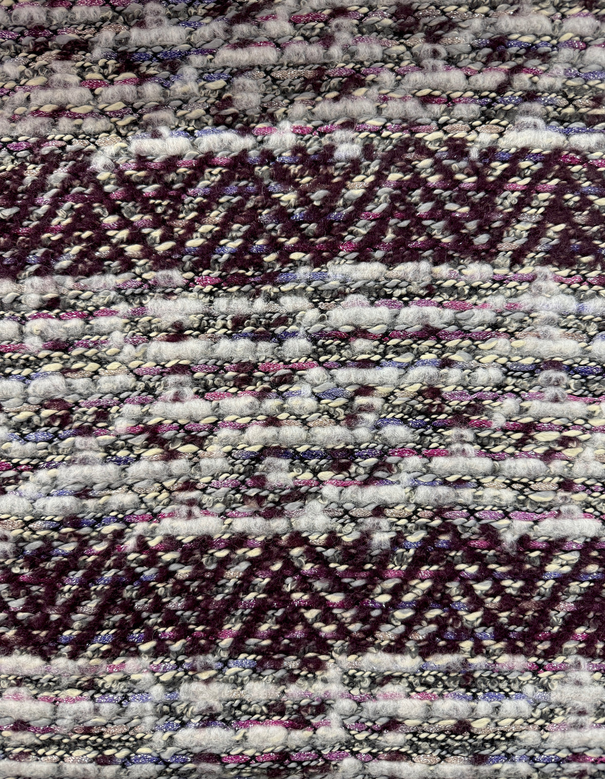 Damson Bouclé Tweed – Deadstock