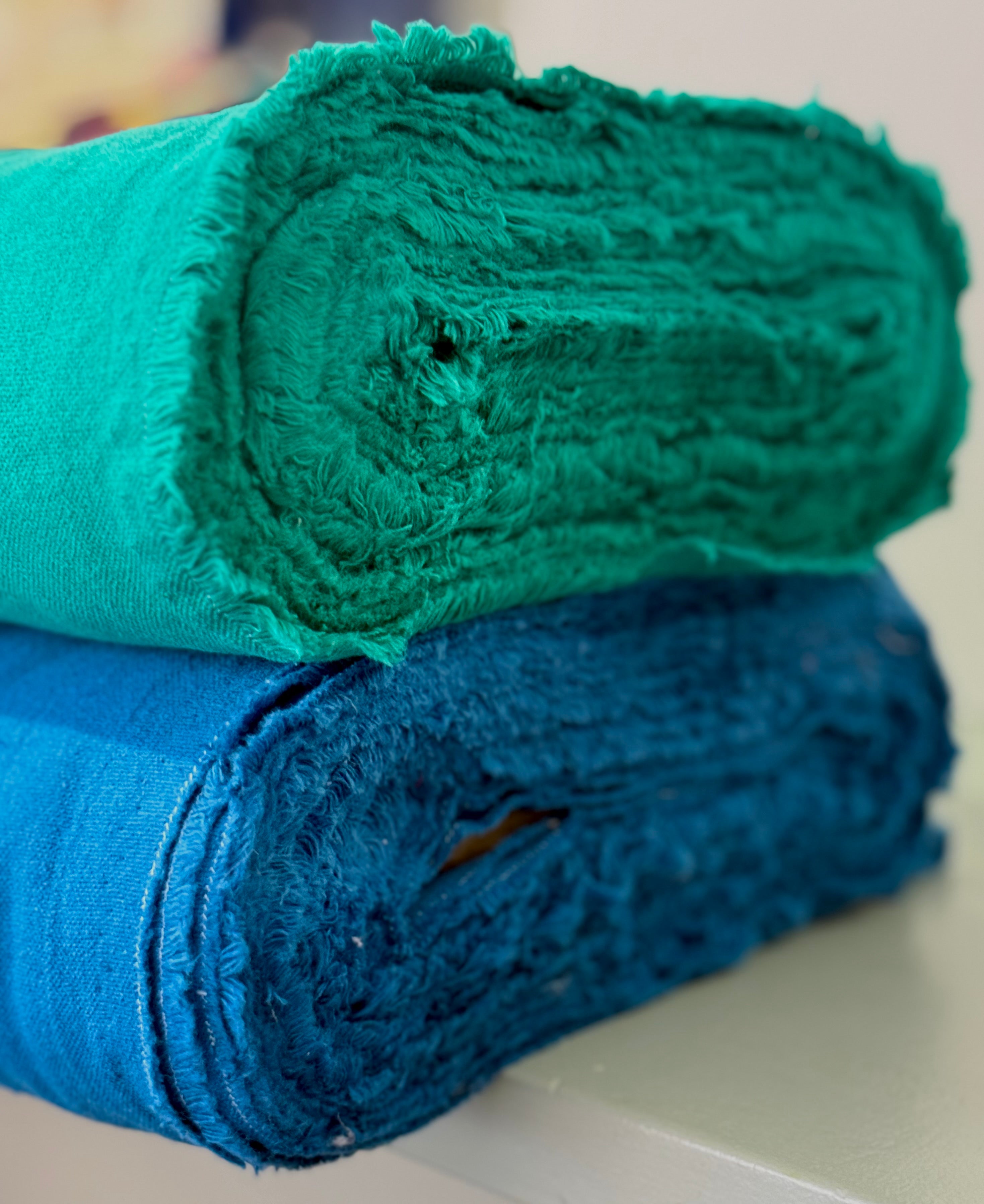 Rainforest Green Yarn Dyed Linen Cotton Blend