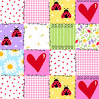 Little Ladies Picnic Patchwork Blossom A-10500-E  By Tami Jones For Andover Fabrics