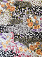 Vintage Collage Viscose Poplin