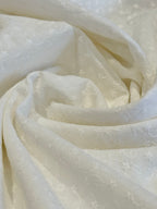 Ivory Embroidered Cotton
