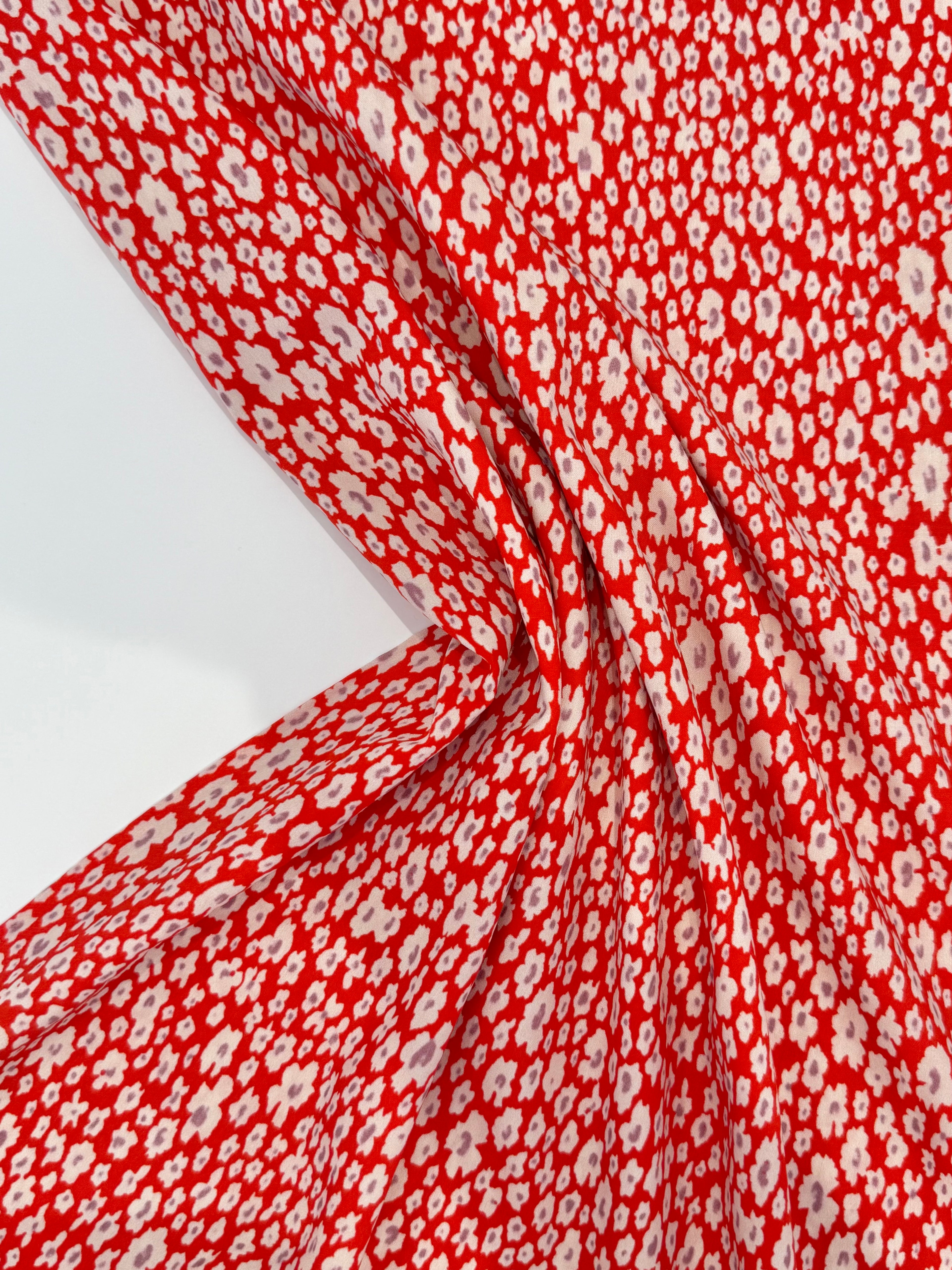 Wild Blossom Lyocell - Red