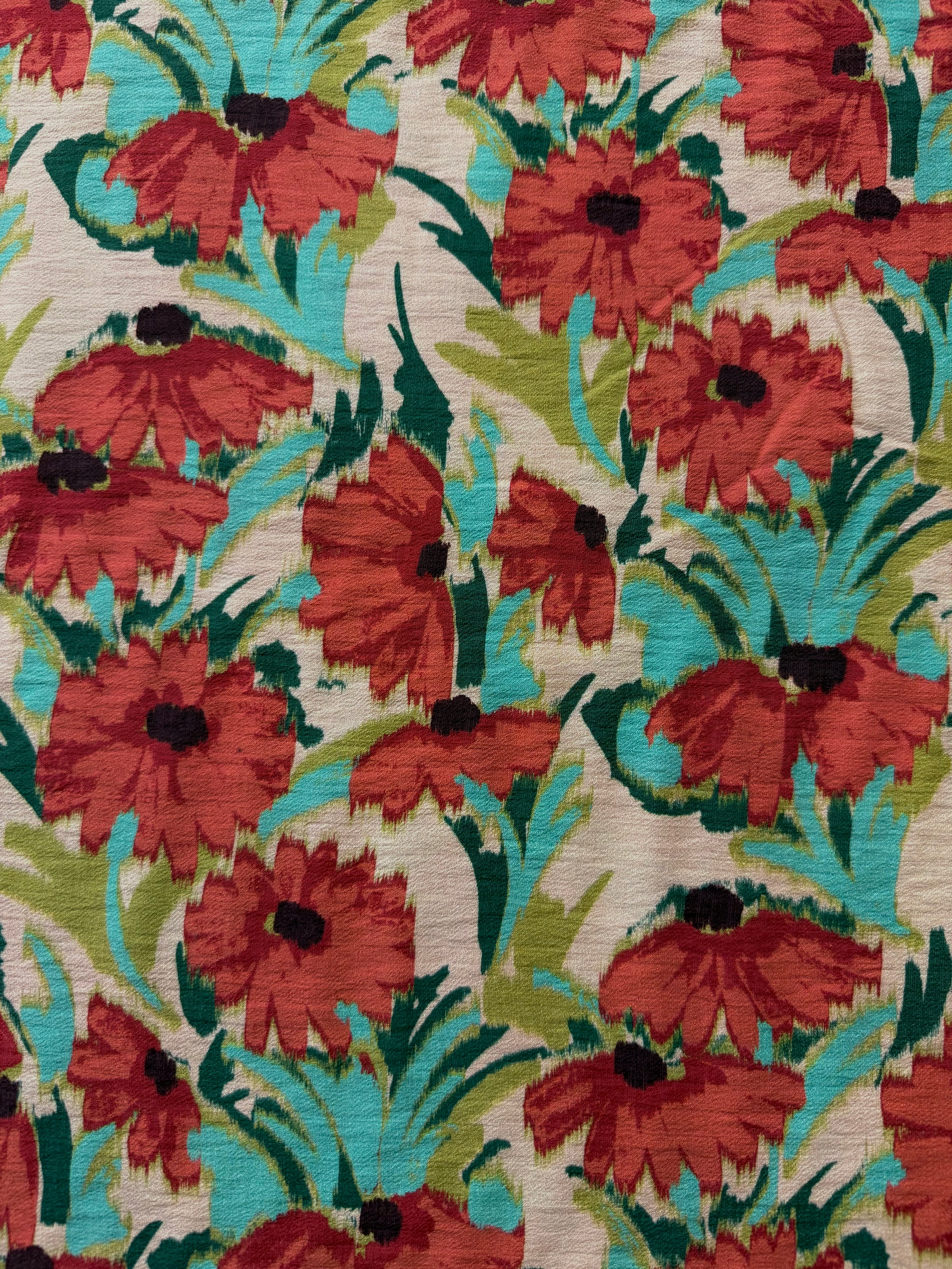 Petals In The Rain EcoVero™ Rayon/Linen Blend Crêpe By Lady McElroy