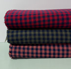 Koushi Gingham Check Japanese Yarn-Dyed Cotton Chambray by Lady McElroy - Terracotta
