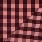 Aubergine Cotton Yarn Dyed Check