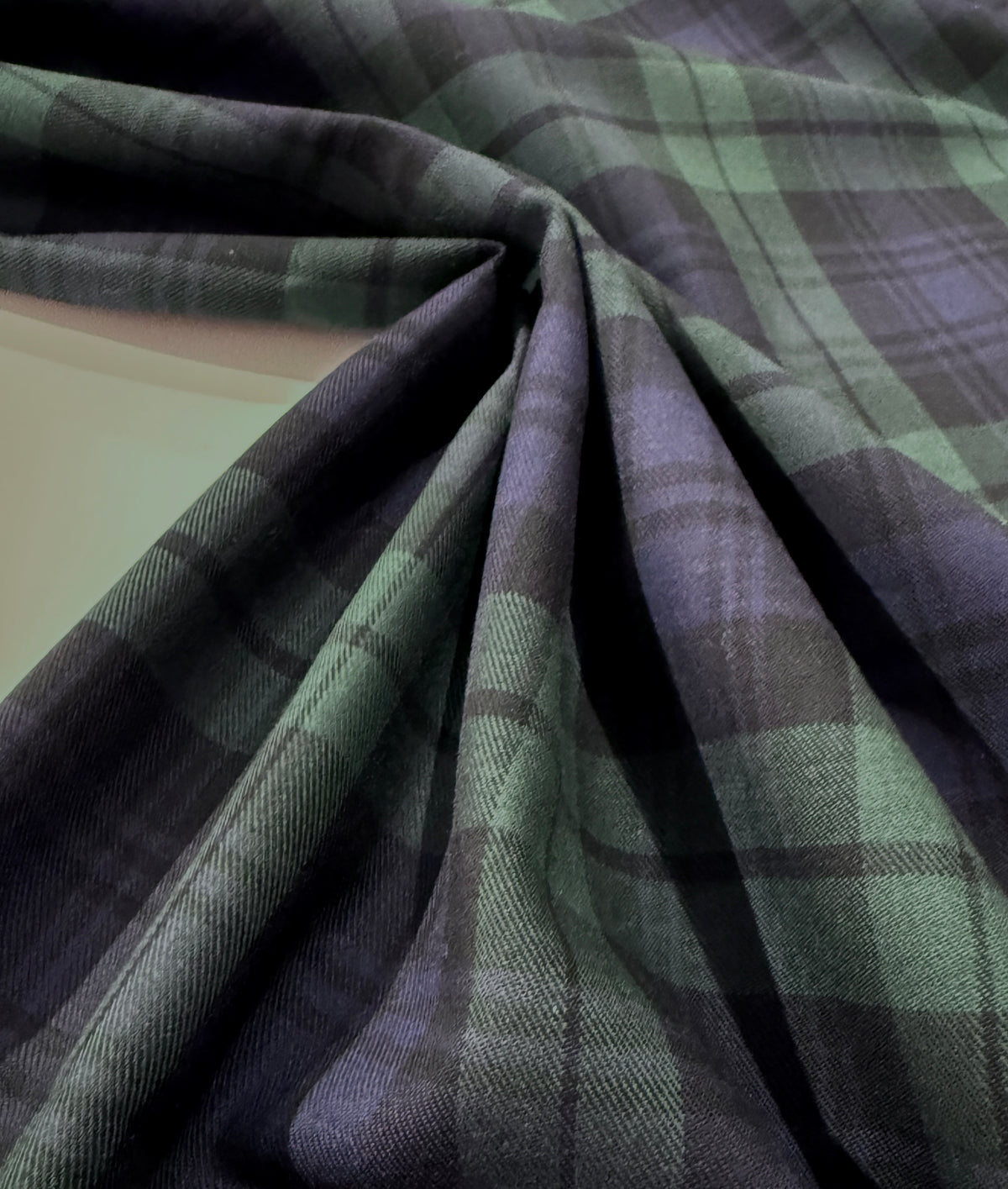 Black Watch Tartan Woven Cotton