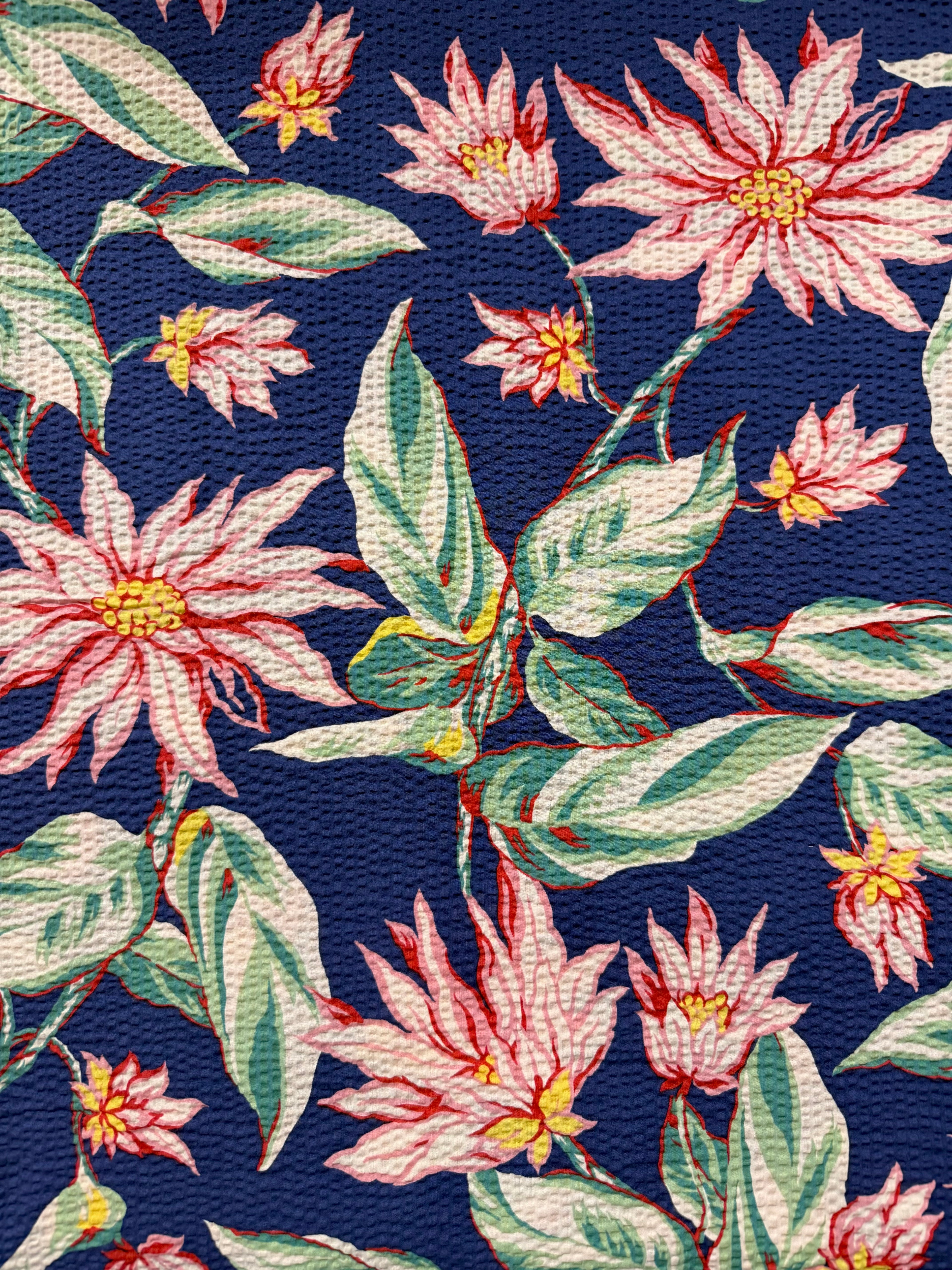 Club Tropicana Deadstock Seersucker Cotton