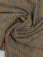 Abstract Trellis Viscose Blend - Forest Green