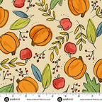 Bountiful Harvest Cream A-10112-L - Harvest Home By Amy Latta For Andover Fabrics