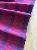 Fuchsia & Indigo Yarn Dyed Textured Check