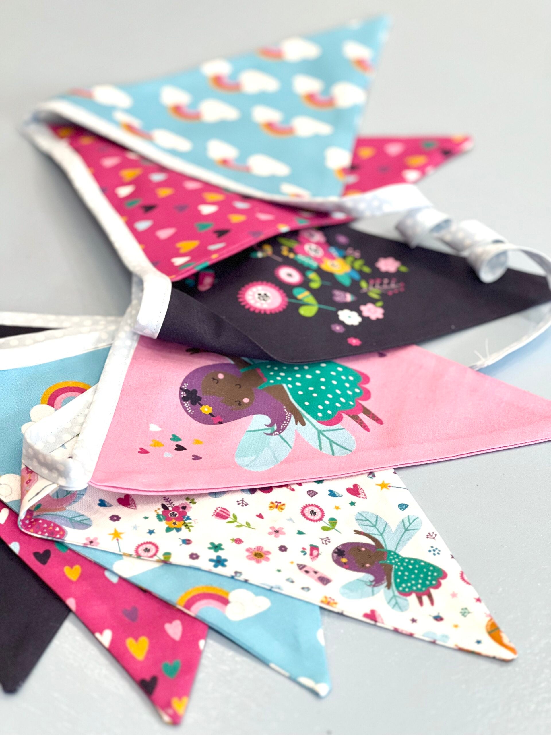 “I Do Believe In Fairies” Cotton Bunting Panel