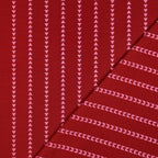 Red Triangle Stripe Yarn Dyed Cotton