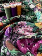 English Country Floral Viscose Crêpe