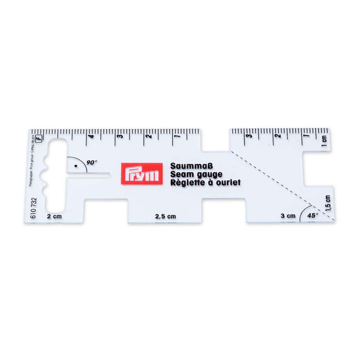 Prym 610732 Quarter Seam Rule