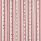 Birdie Stripe Flower Cotton Poplin