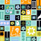 Ghostly Garden 5 Inch Charm Pack By KP Creates for Andover Fabrics