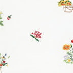 Embroidered Wildflower Cotton Voile