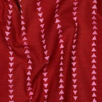 Red Triangle Stripe Yarn Dyed Cotton