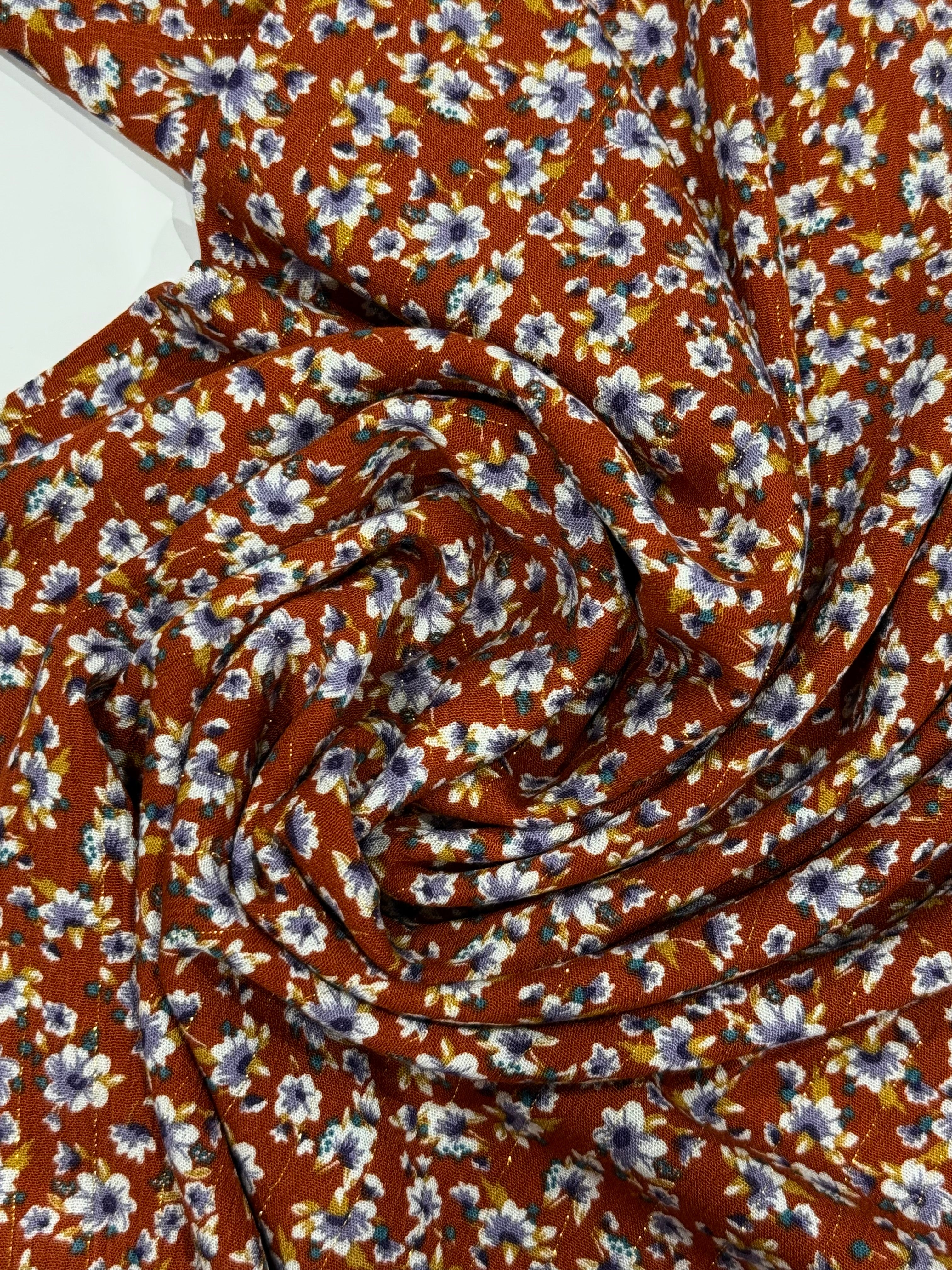 Amelia Viscose Crepe With Lurex