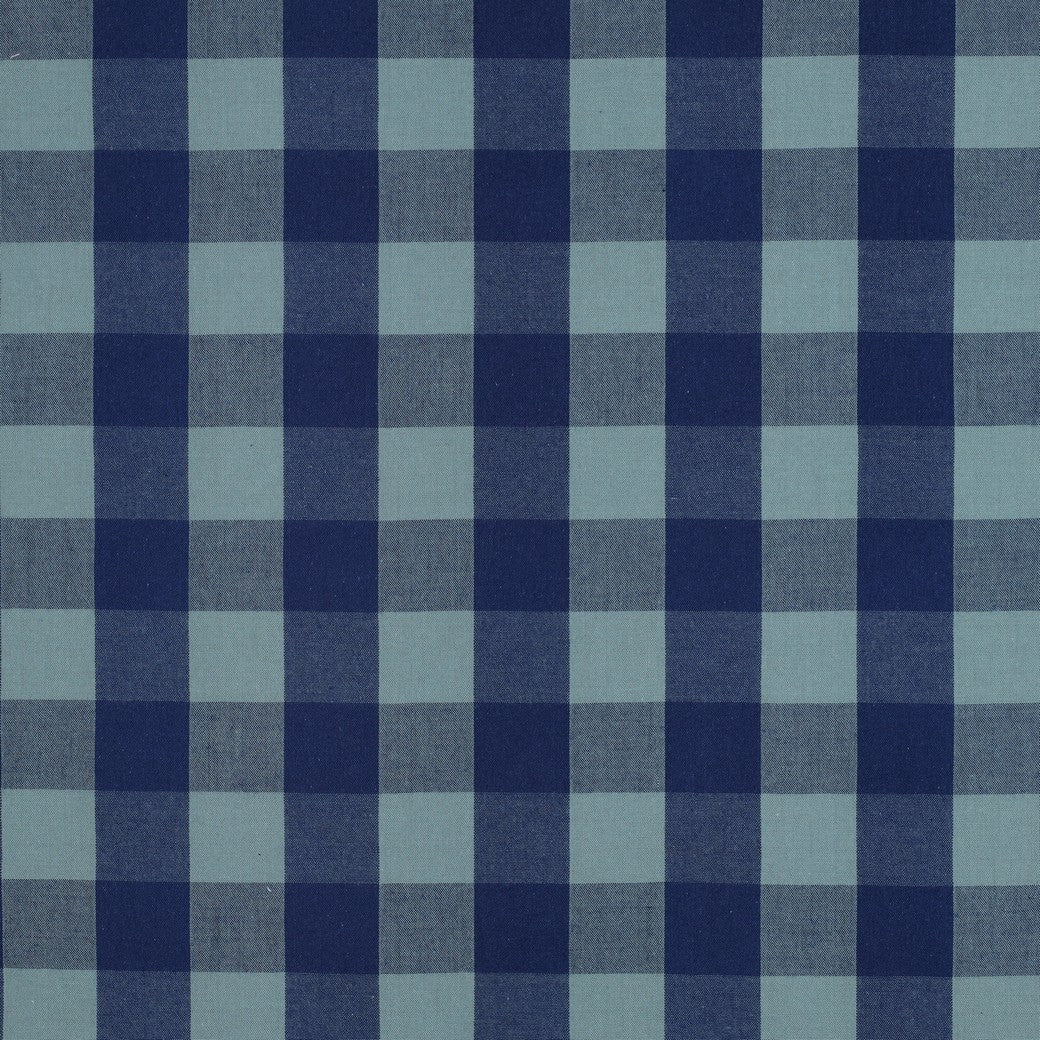 Blue And Green Cotton Yarn Dyed Check