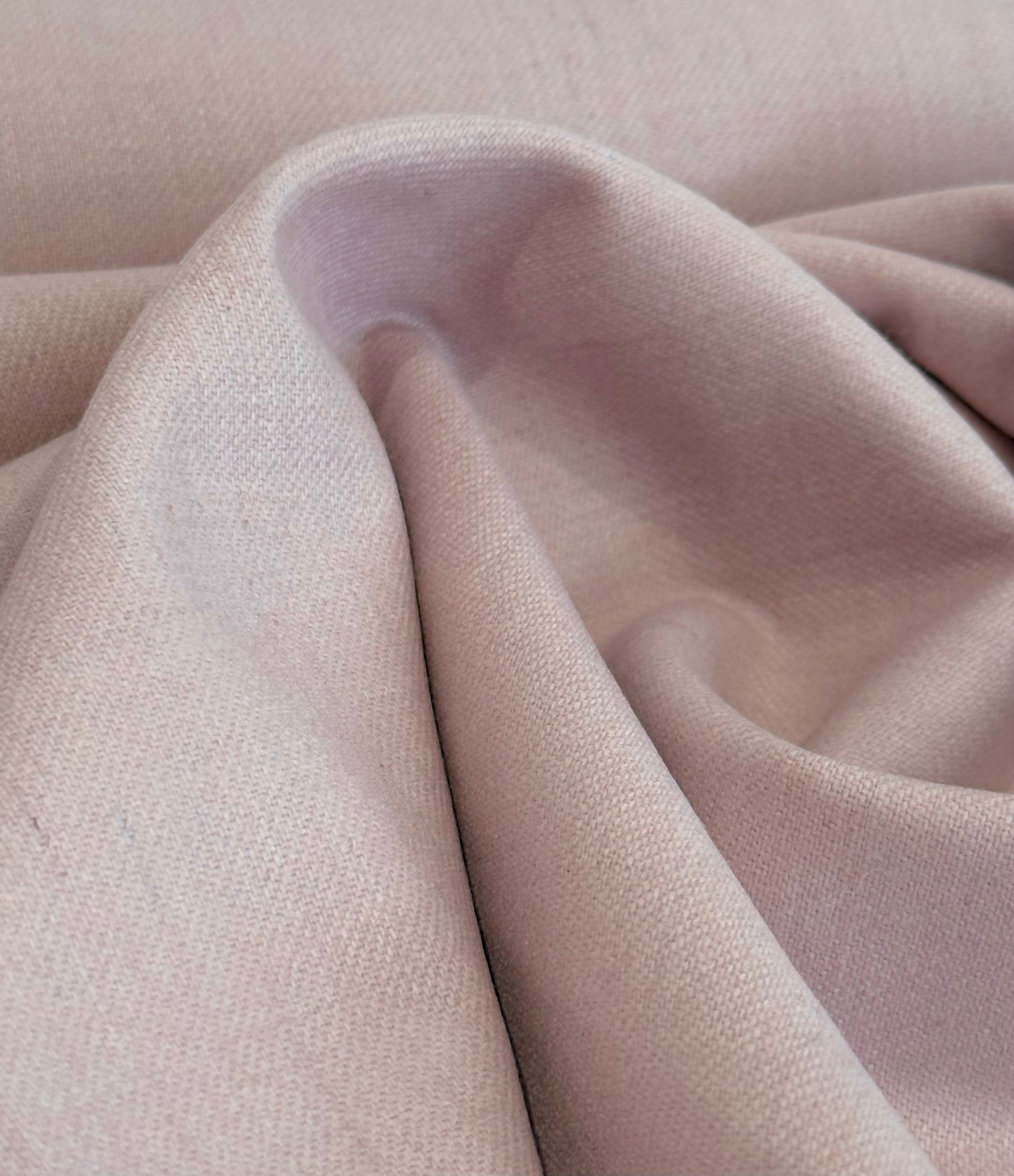 Pale Pink Designer Deadstock Wool Blend Suiting