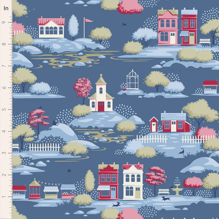 Village Life Village Blue 110187 By Tilda