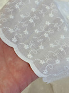 Ivory Embroidered Cotton