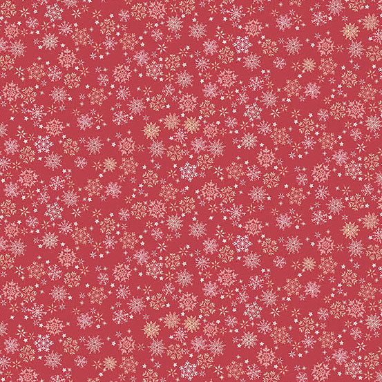 Frosty Red MU236R - Country Christmas By Makower UK