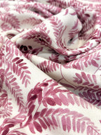 Wine Fern Viscose Crêpe